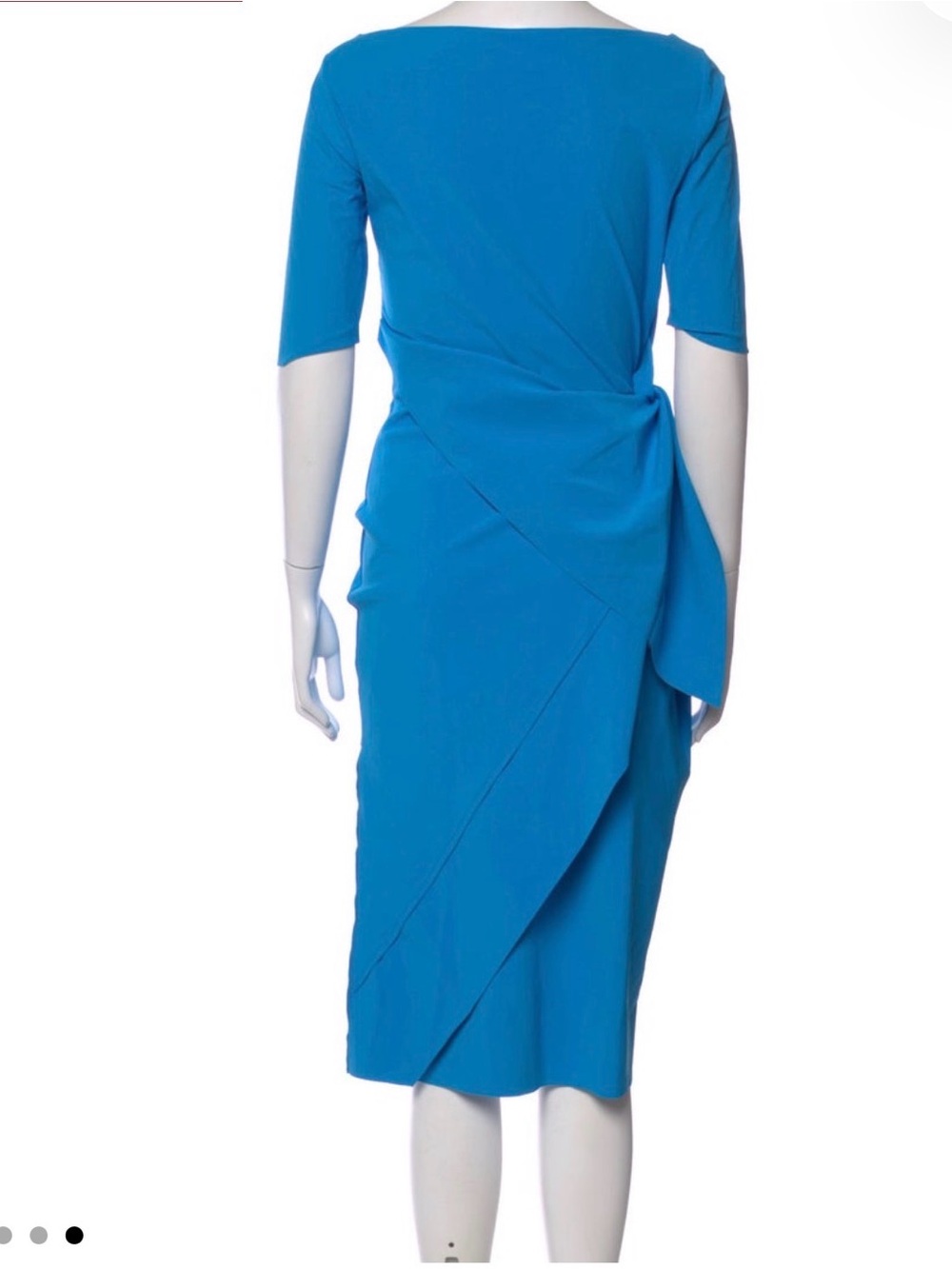 Chiara Boni Bright Turquoise Midi Sheath Dress